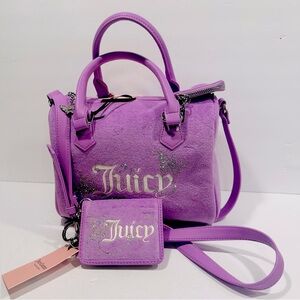 Juicy Couture Wingin It Speedy Satchel  Handbag with Matching Wallet